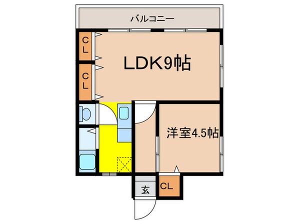 新田マンションの物件間取画像